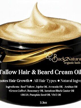 Back2Naturalness Tallow Hair Butter for 4C, Textured Hair